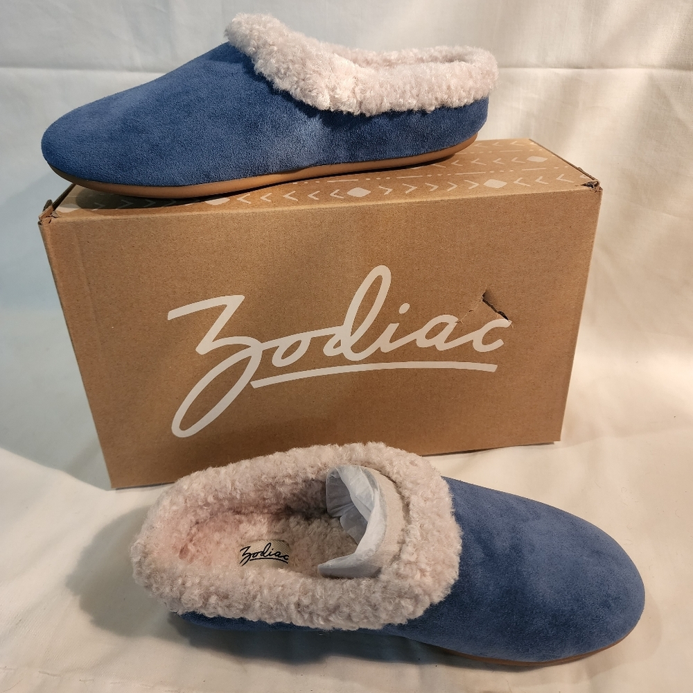 Zodiac Faux Fur Hard Bottom Slipper